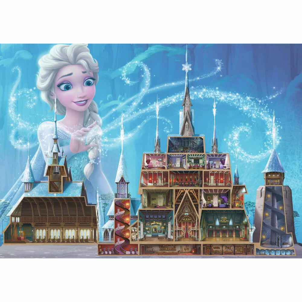 Ravensburger Puzzle Disney Castles: Elsa, Erwachsenenpuzzle, 1000 Teile, ab 14 Jahren, 17333