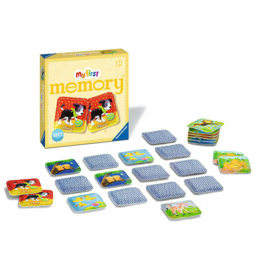 Ravensburger My first memory Plüsch, Memospiel, Merkspiel, Gedächtnisspiel, Kinderspiel, 20998