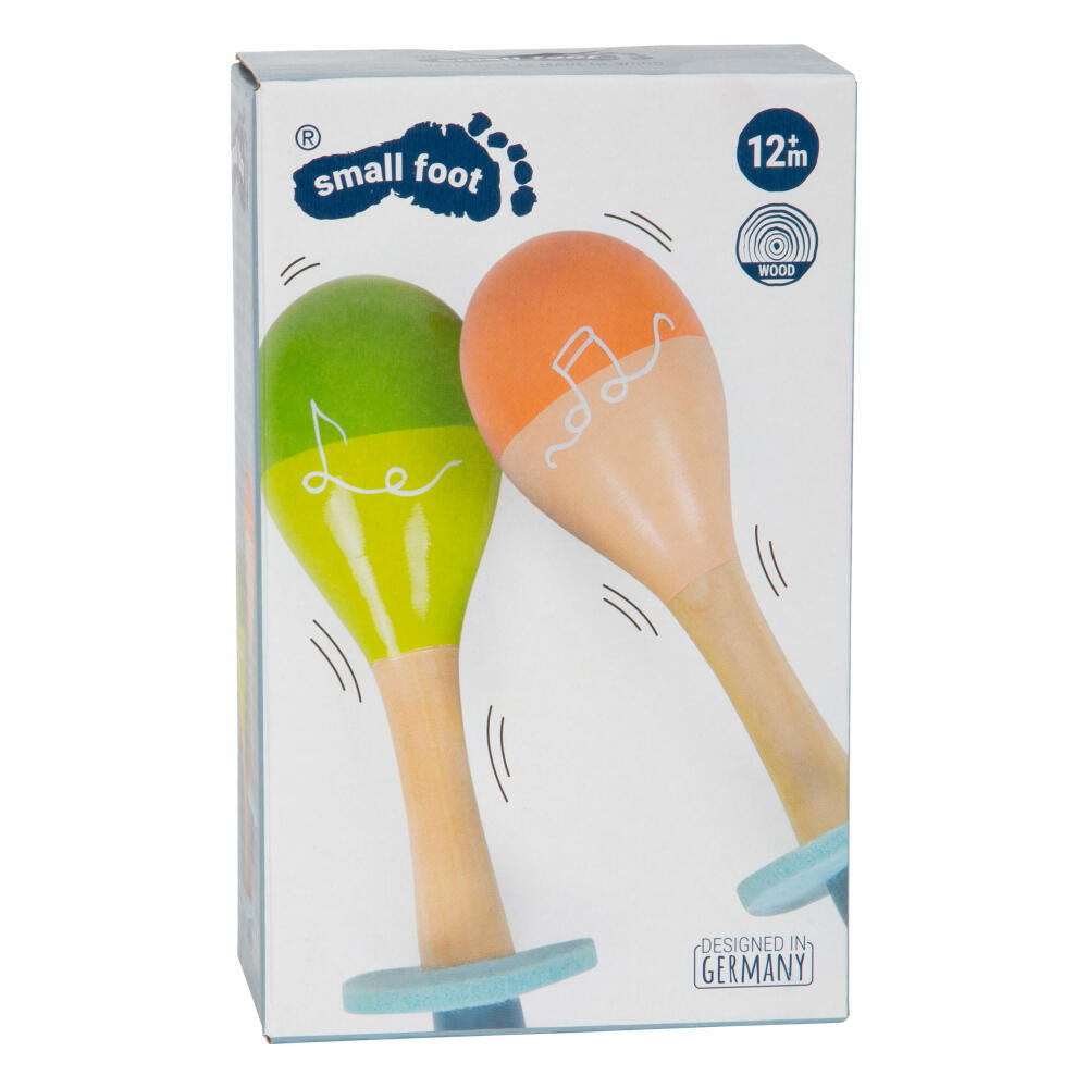 Legler Maracas Groovy Beats, Kinder-Instrument, Klangspielzeug, Rasseln, Holz, 12251