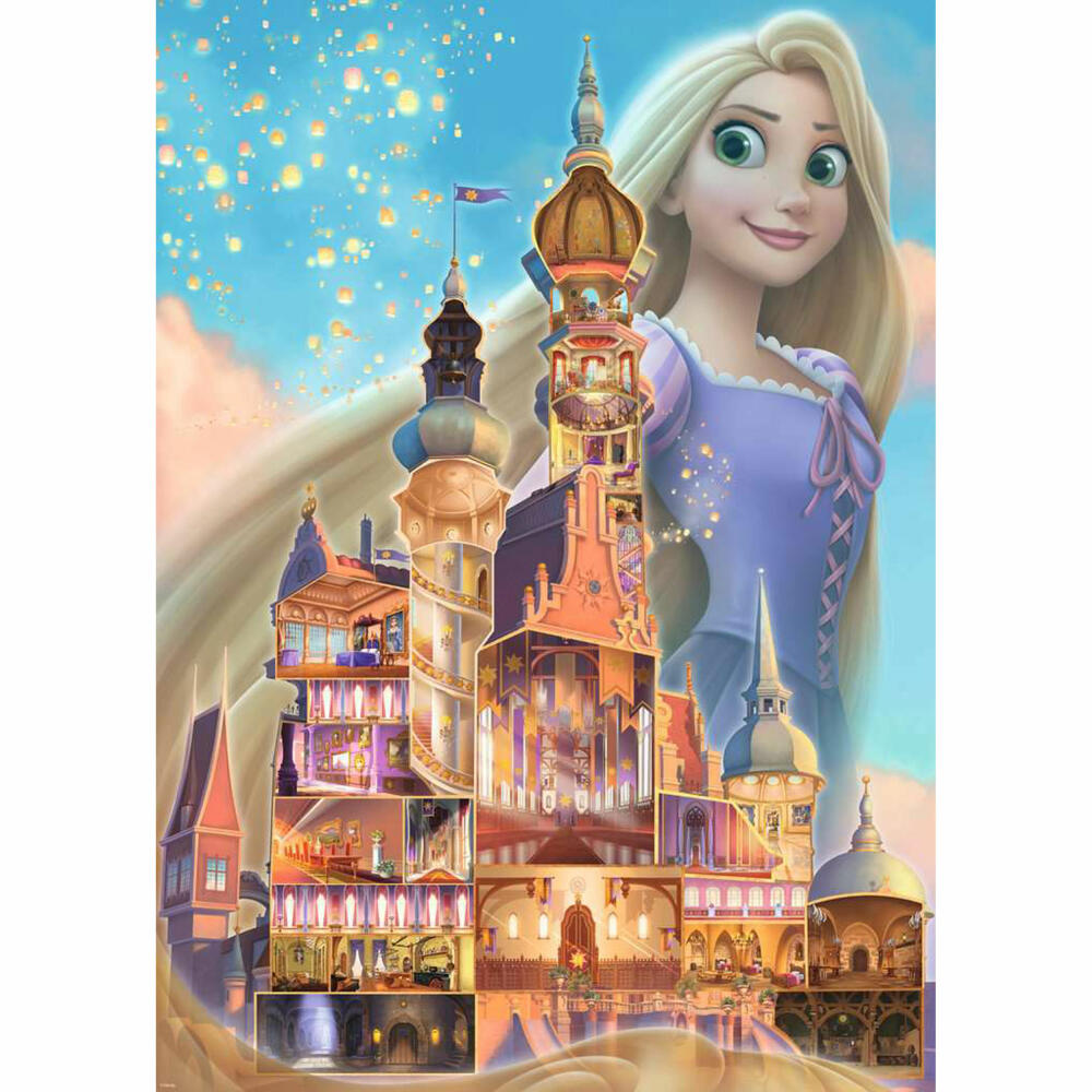 Ravensburger Puzzle Disney Castles: Rapunzel, Erwachsenenpuzzle, 1000 Teile, ab 14 Jahren, 17336