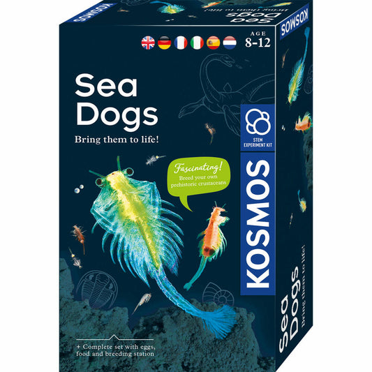 KOSMOS Urzeit-Krebse / Sea Dogs, Experimentierkasten, Kinder, Mehrsprachig, 616779