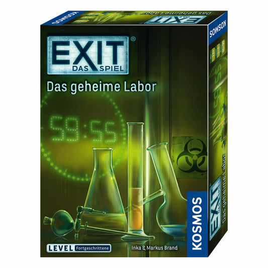 KOSMOS Exit - Das Spiel - Das geheime Labor, Escape-Spiel, Spiel, Level Fortgeschrittene, ab 12 Jahren, 692742