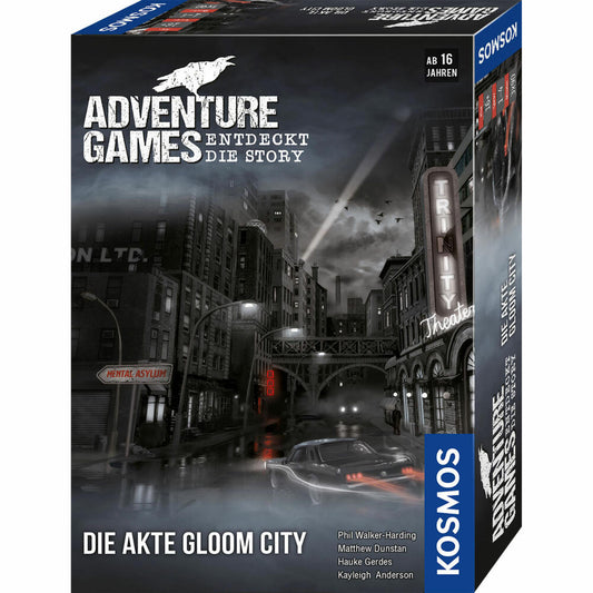 KOSMOS Adventure Games Die Akte Gloom City, Gesellschaftsspiel, Kooperatives Spiel, ab 16 Jahren, 695200