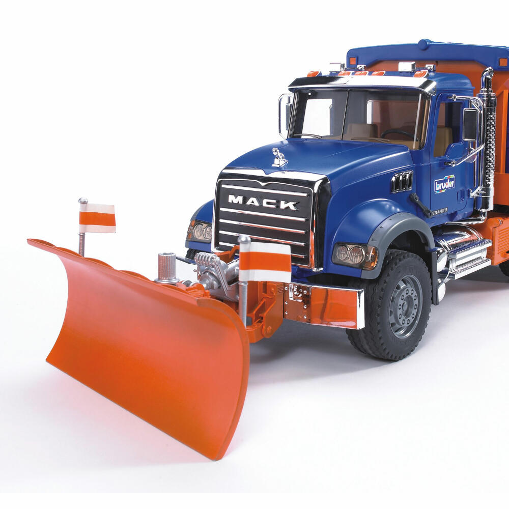 Bruder Baufahrzeuge Zubehör Straßen-Räumschild, für LKWs, Modell Fahrzeug, Spielzeug, 02582
