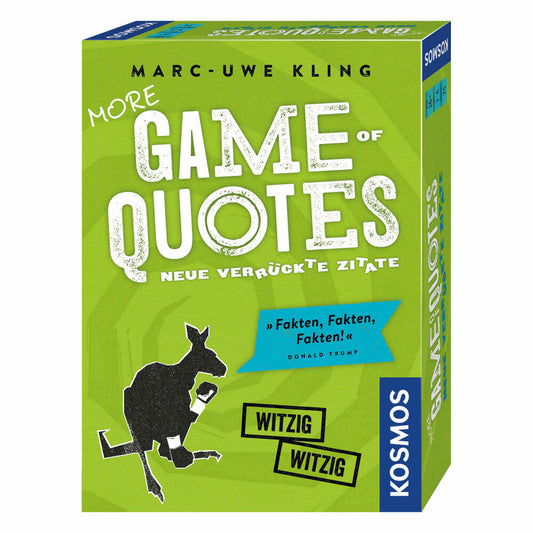 KOSMOS More Game of Quotes, Kartenspiel, Spiel mit Zitaten, Känguru-Trilogie, ab 16 Jahren, 693145