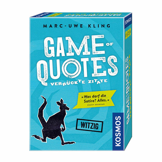 KOSMOS Familienspiele Game of Quotes, Spiel mit Zitaten, Känguru-Trilogie, ab 16 Jahren, 692926