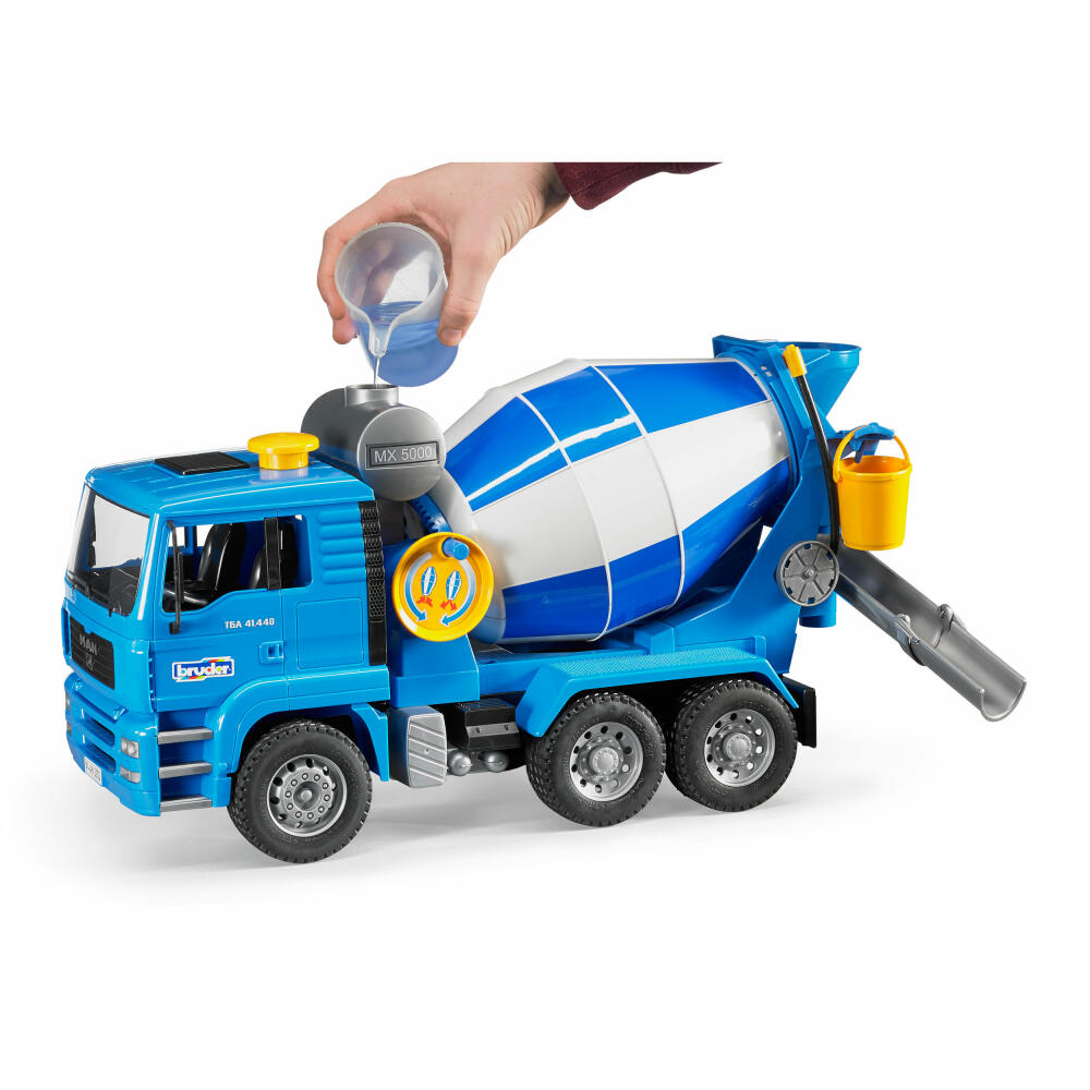 Bruder Baufahrzeuge MAN TGA Betonmisch-LKW, Betonmischer, Modellfahrzeug, Modell Fahrzeug, Spielzeug, 02744