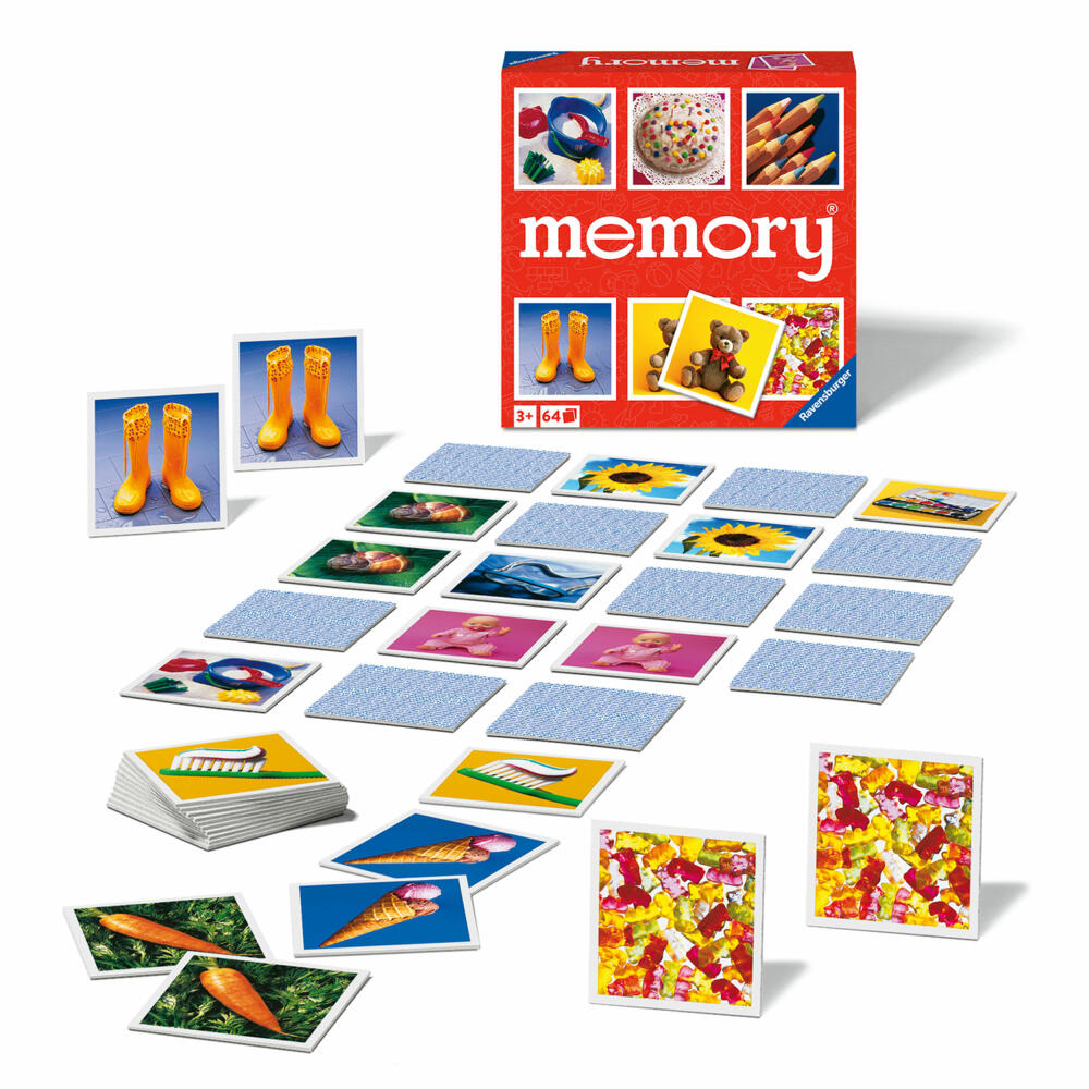 Ravensburger memory Junior, Memospiel, Kinderspiel, Kinder Spiel, ab 3 Jahre, 20880