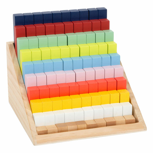 Legler Rechenstäbchen XL-Lernbox Educate, Lernspielzeug, Spielklötze, Holz, 12214