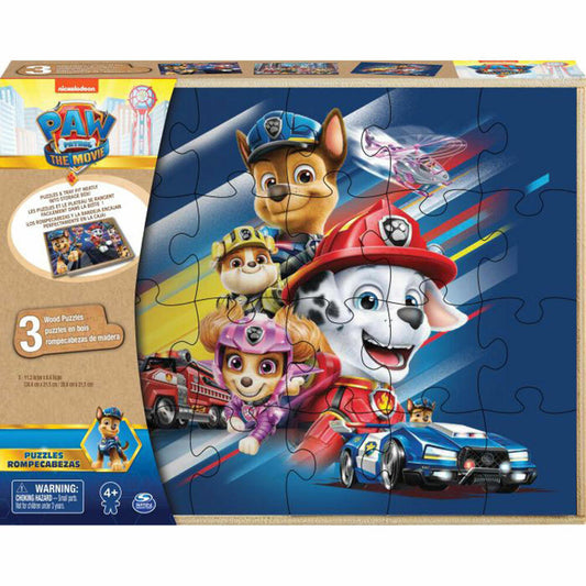 Spin Master PAW Movie Holzpuzzle 3er-Set