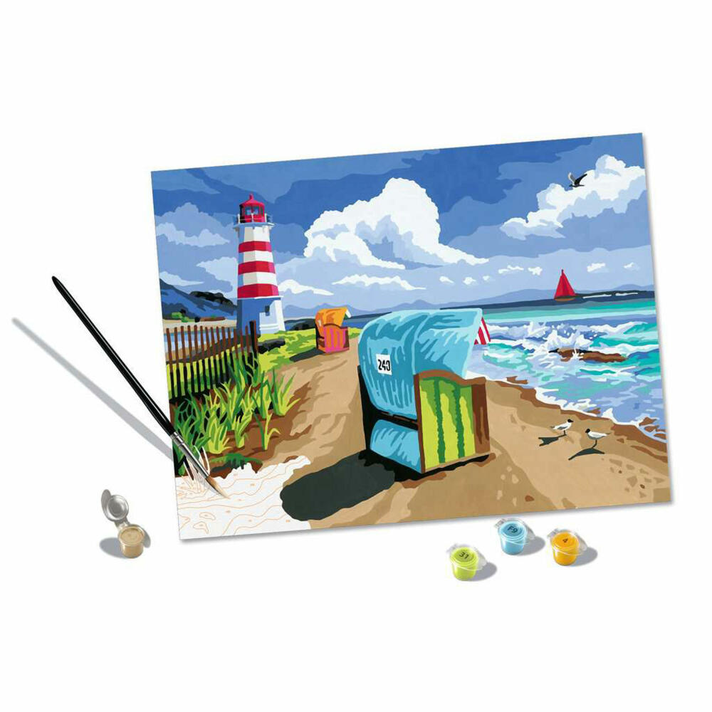 Ravensburger CreArt Holiday on the Baltic Sea, Malen nach Zahlen, Malset, Malvorlage, 23547