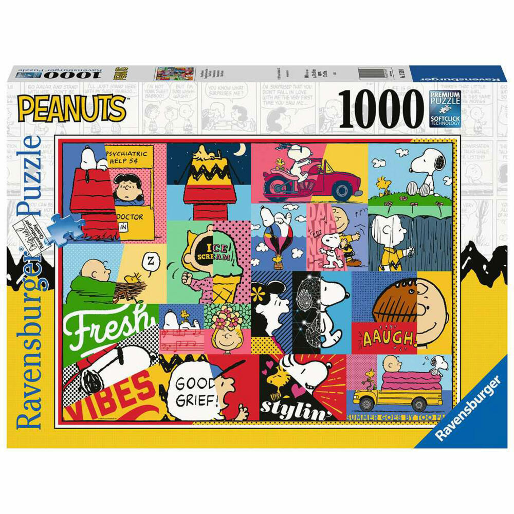 Ravensburger Puzzle Peanuts Momente, Erwachsenenpuzzle, 1000 Teile, ab 14 Jahren, 17539