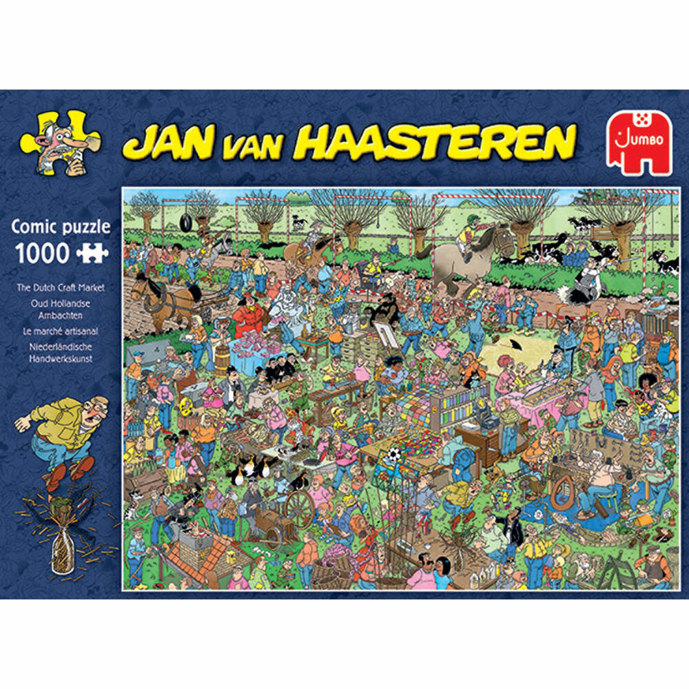 Jumbo Spiele Jan van Haasteren - Holländischer Markt, Puzzle, Erwachsenenpuzzle, Puzzlespiel, 1000 Teile, 20046