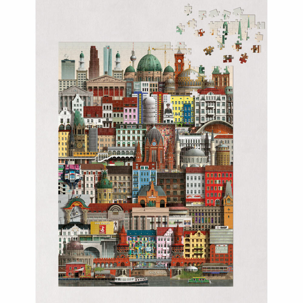 Martin Schwartz Puzzle Berlin, Städtepuzzle Deutschland, 50 x 70 cm, 1000 Teile, MS0604