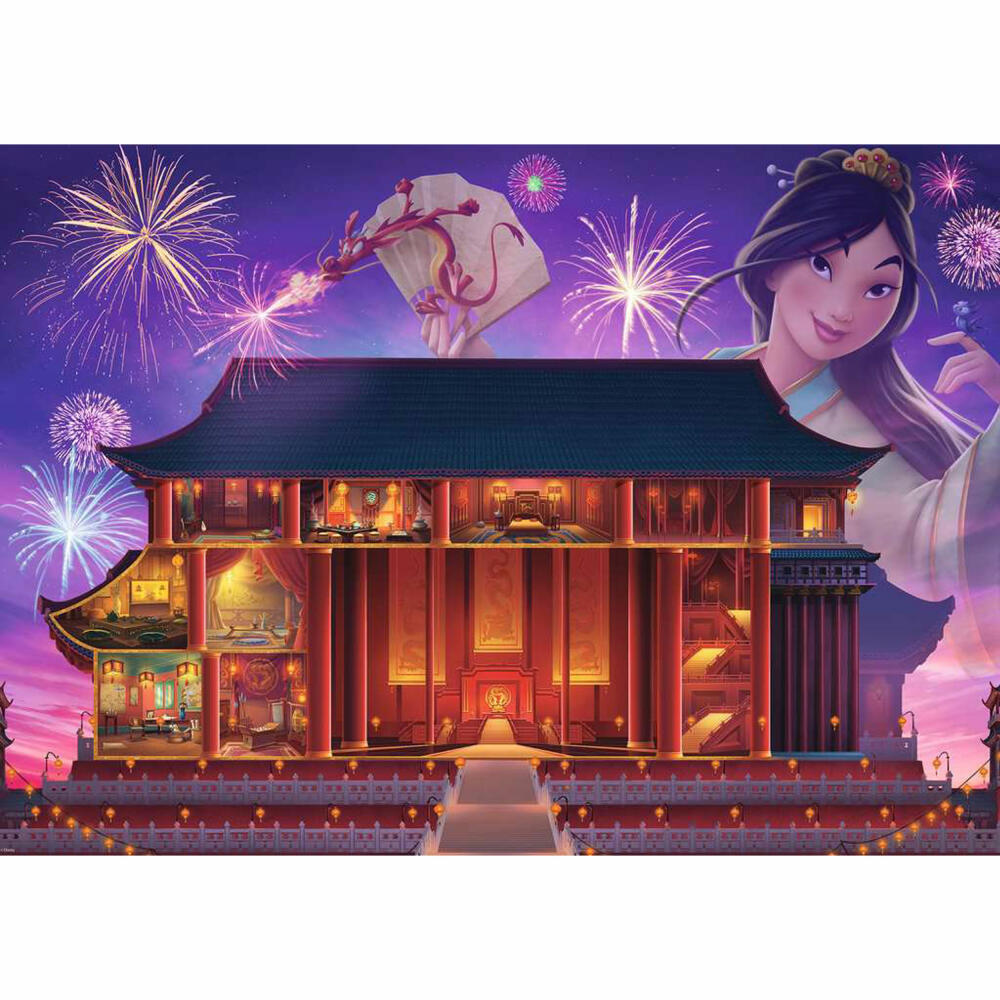 Ravensburger Puzzle Disney Castles: Mulan, Erwachsenenpuzzle, 1000 Teile, ab 14 Jahren, 17332