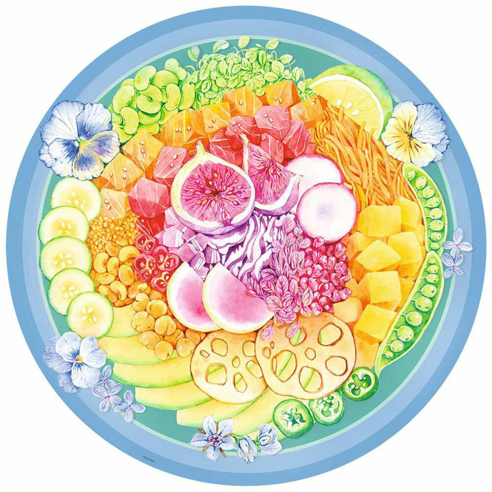 Ravensburger Puzzle Circle of Colors Poke Bowl, Erwachsenenpuzzle, 500 Teile, ab 12 Jahren, 17351