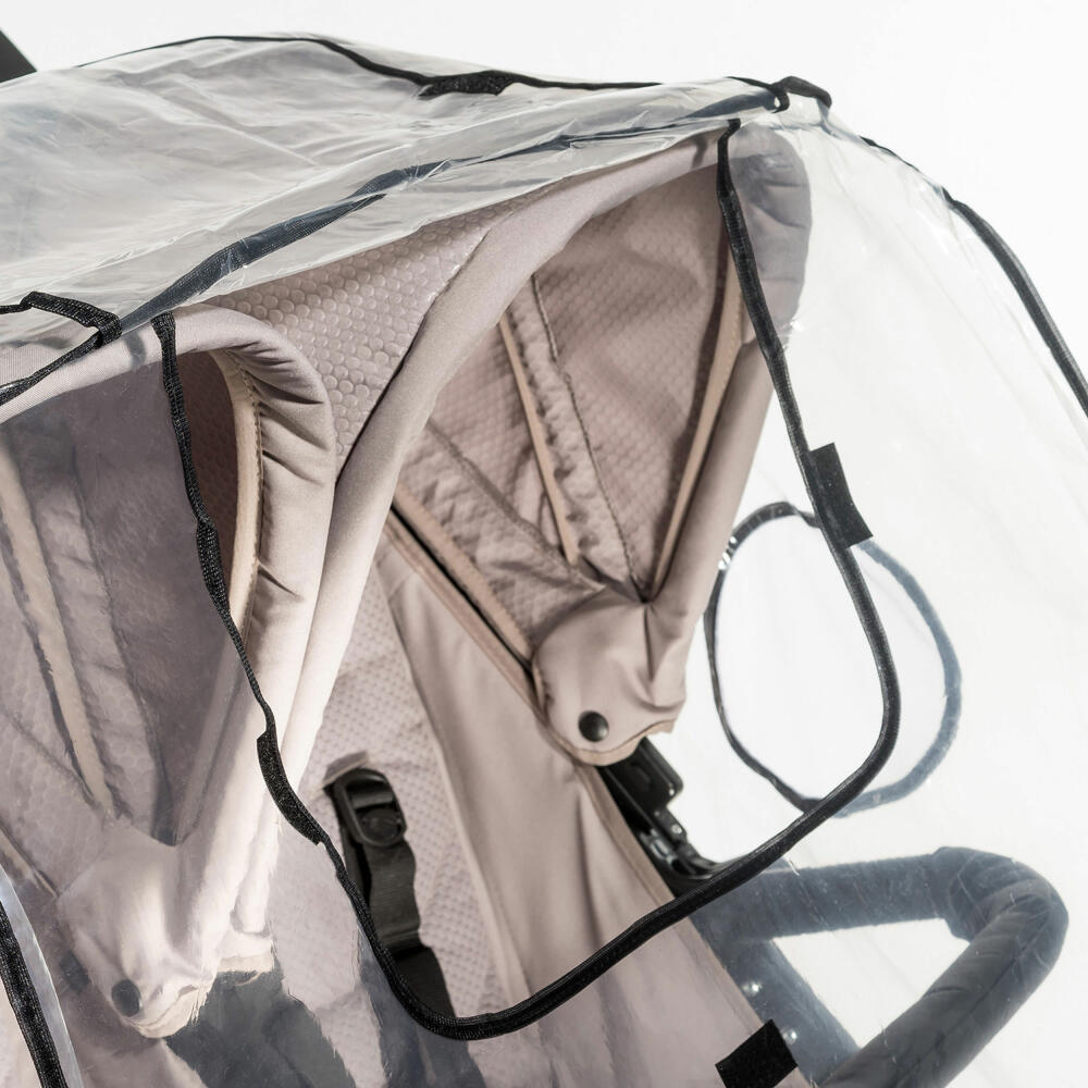 reer RainCover Twin Regenschutz für Zwillingswagen, Regenverdeck, Regenhaube, Kinderwagen, 71584