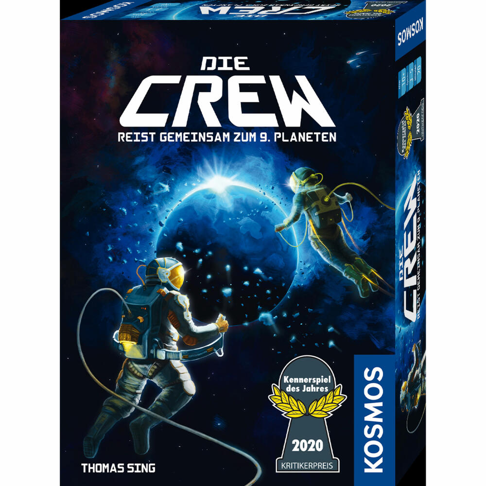 KOSMOS Die Crew - Auf der Suche nach dem 9. Planeten, Kartenspiel, Spiel, Gemeinschaftsspiel, Spielware, 2-5 Spieler, ab 10 Jahren, 69186