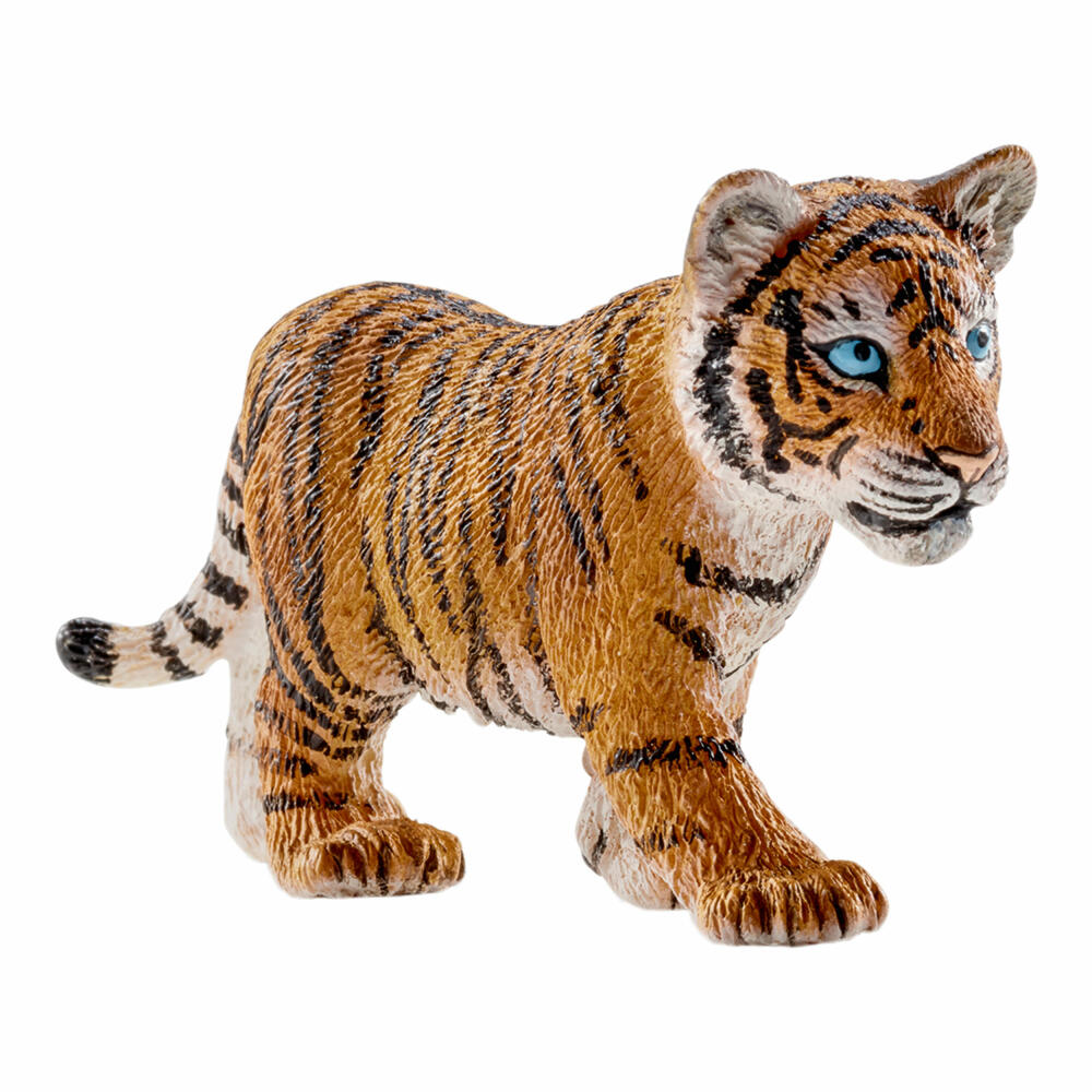 Schleich Wild Life Tigerjunges, Tiger Baby, Raubkatze, Wildtier, Spielfigur, 7 cm, 14730