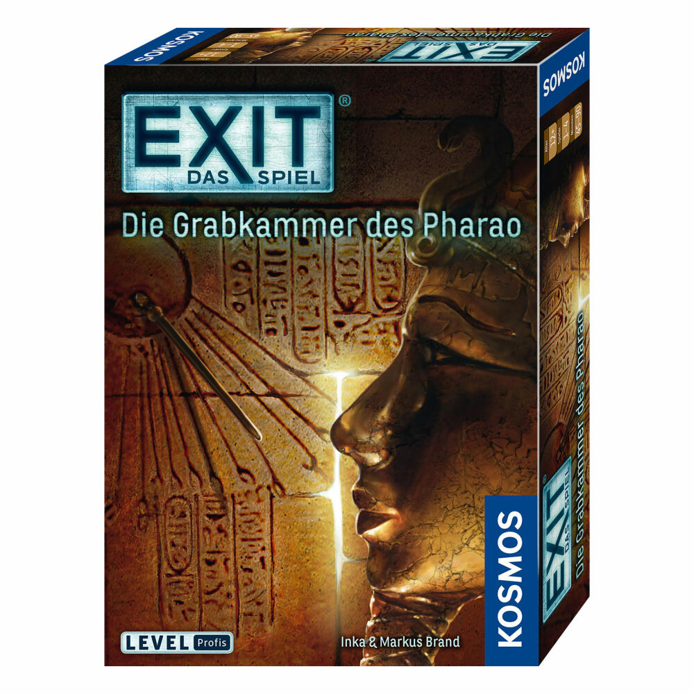 KOSMOS Exit - Das Spiel - Die Grabkammer des Pharao, Escape-Spiel, Spiel, Level Profis, ab 12 Jahren, 692698