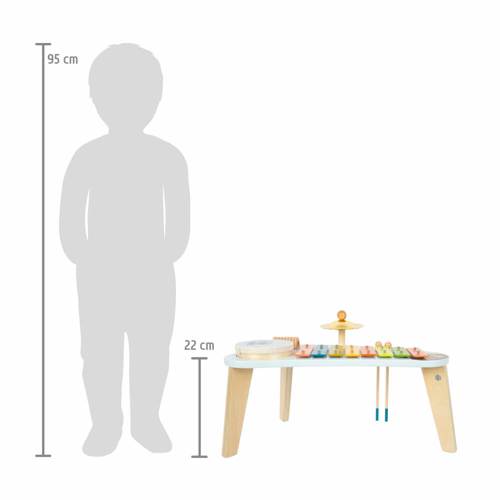 Legler Musiktisch Groovy Beats, Xylophon, Kinder-Instrument, Klangspiel, Holz, 12255