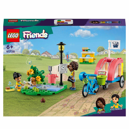 LEGO Friends Hunderettungsfahrrad, 125-tlg., Bauset, Konstruktionsset, Bausteine, Spielzeug, ab 6 Jahre, 41738