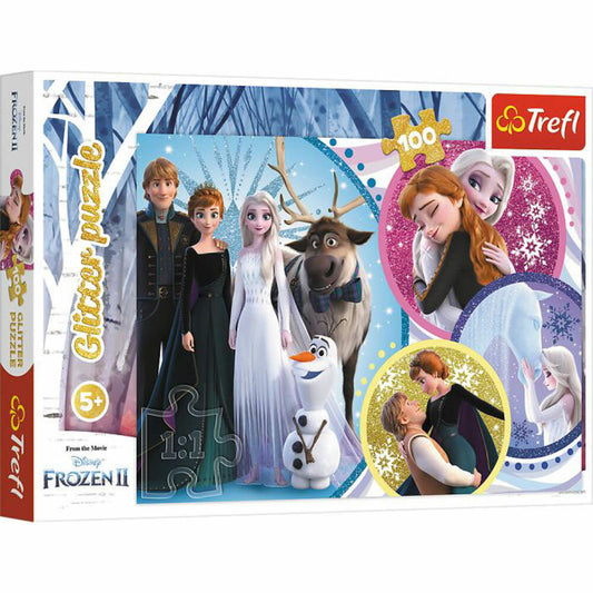 Trefl Glitzer Puzzle 100 - Disney Frozen