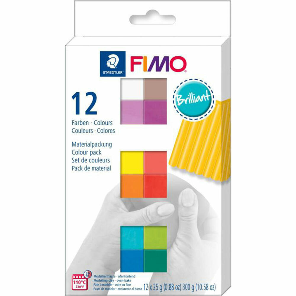 STAEDTLER FIMO soft Brilliant Colours 12 Blöcke á 25 Gramm