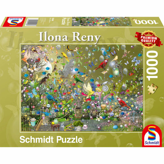 Schmidt Spiele Im Dschungel der Papageien, Ilona Reny, Puzzle, Erwachsenenpuzzle, 1000 Teile, 59948