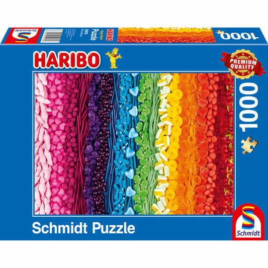 Schmidt Spiele Haribo Happy World, Puzzle, Erwachsenenpuzzle, 1000 Teile, 59970