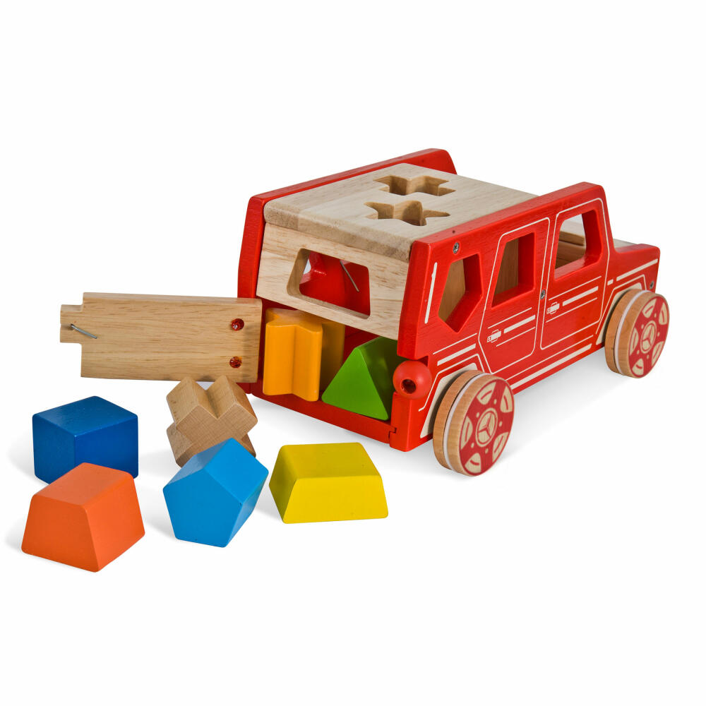 Eichhorn Mercedes Steck-G Klasse, 9-tlg., LKW mit Bausteinen, Steckspiel, Zuordnungspiel, Holzspielzeug, Spielzeug, Holz, 109475910