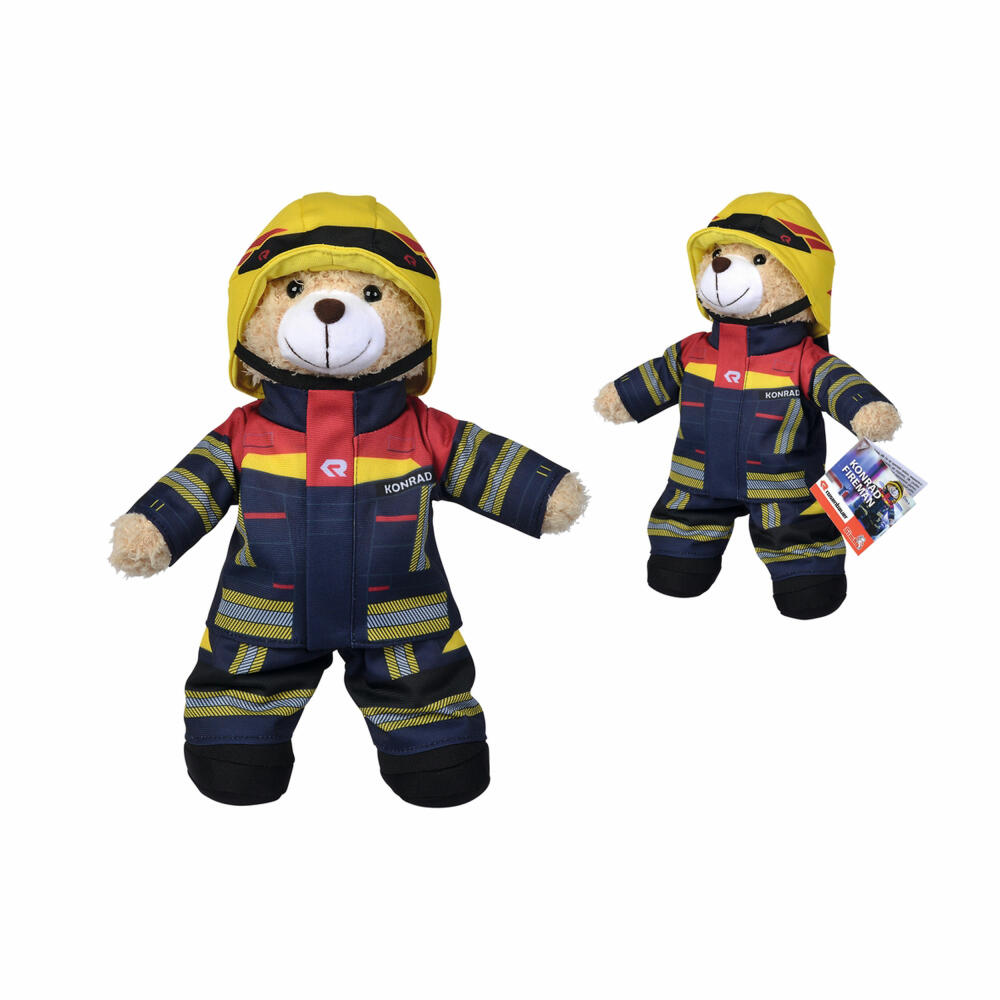 Simba Feuerwehr Plüschbär Rosenbauer, Kuscheltier, Stofftier, Plüschtier, Kuschelbär, 30 cm, 108101001