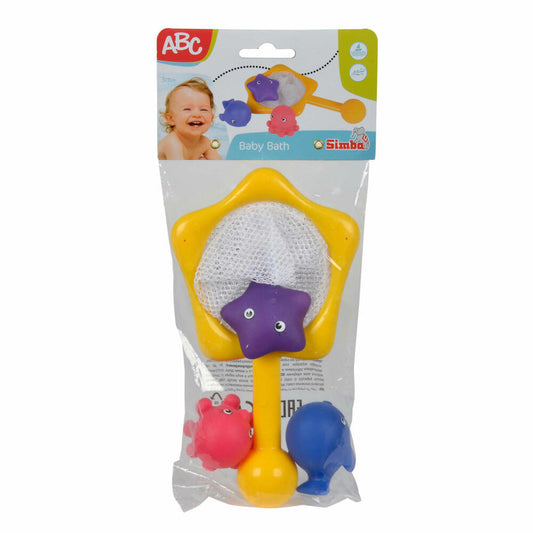 Simba ABC Badetiere mit Netz, Badespielzeug, Kescher, Fangspiel, Baden, Kinder, Baby, Spielzeug, 104015478