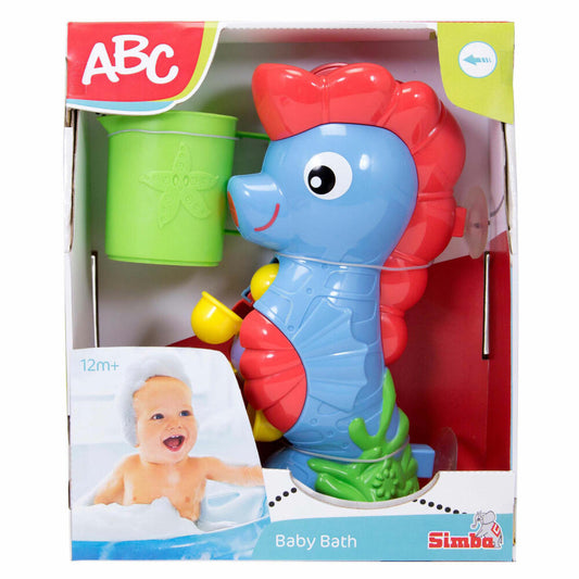 Simba ABC Badewannen-Seepferdchen mit Wasserrad, Badespielzeug, Kinder, Baby, Spielzeug, 104016791