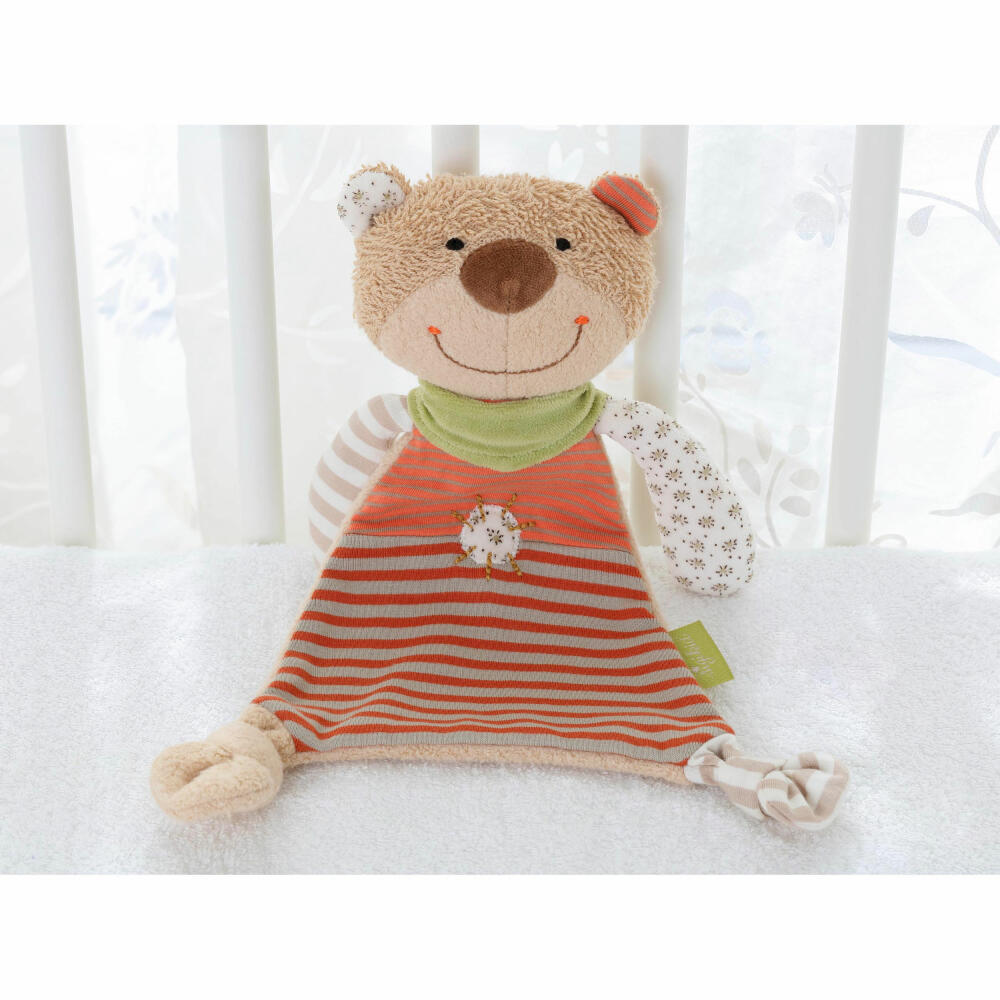 sigikid Green Collection Schnuffeltuch Bär Organic, Schmusetuch, Kuscheltuch, Babytuch, Schnuffel Tuch, Babyspielzeug, Baby Spielzeug, kbA-Baumwolle, 48917