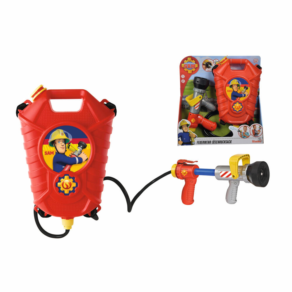 Simba Feuerwehrmann Sam Tankrucksack, Feuerwehr, Tank Rucksack, Kinderspielzeug, Kinder Spielzeug, 109252293