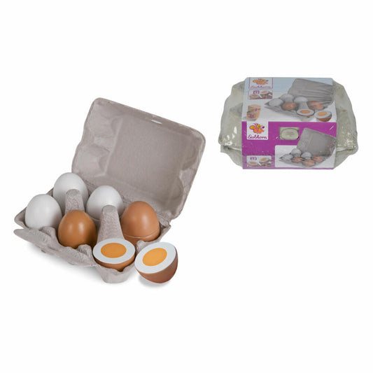 Eichhorn Eier für Kaufladen, Spielzeugeier, Holzeier, Eierkarton, Kinder Spielzeug, 100003737