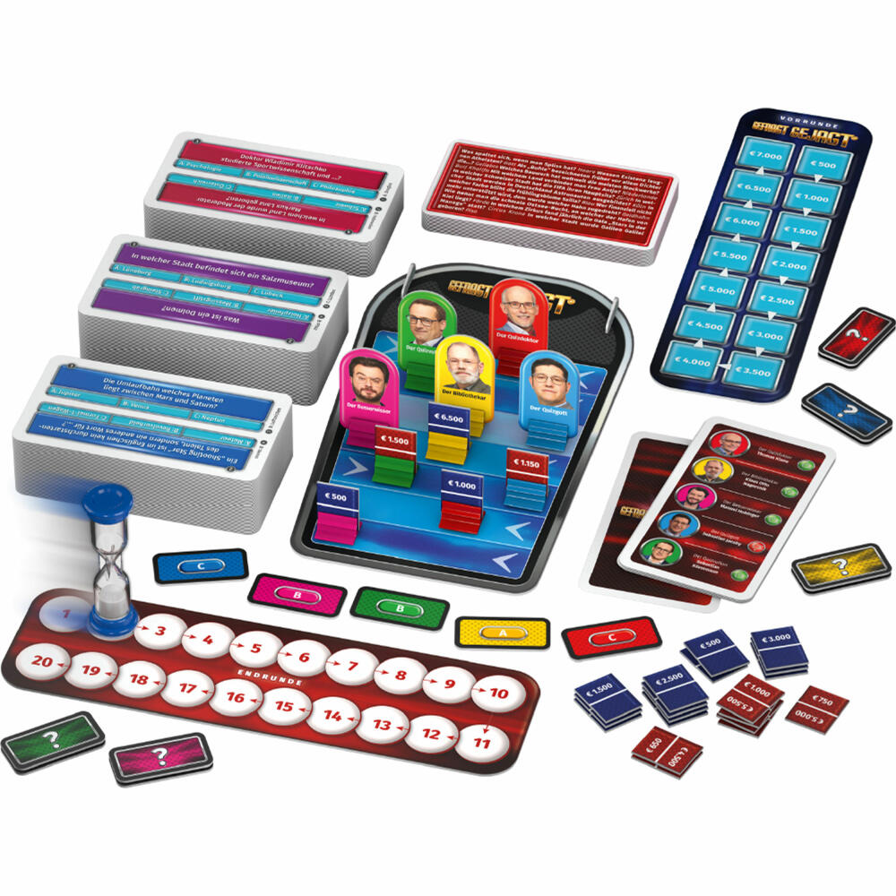 Schmidt Spiele Gefragt Gejagt - Das Brettspiel, Familienspiel, Quizspiel, Gesellschaftsspiel, 49405