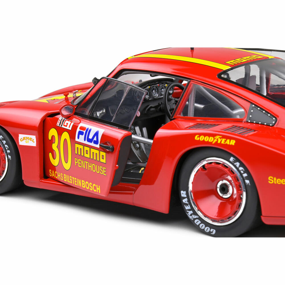 Solido Porsche 935 MobyDick #70, Modellauto, Modell Auto, Miniaturauto, Miniatur, Maßstab 1:18, Rot, 421188100