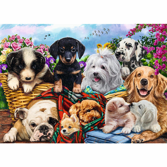 Trefl Puzzle UFT Faule Hunde, 500 Teile, 48 x 34 cm, 37464