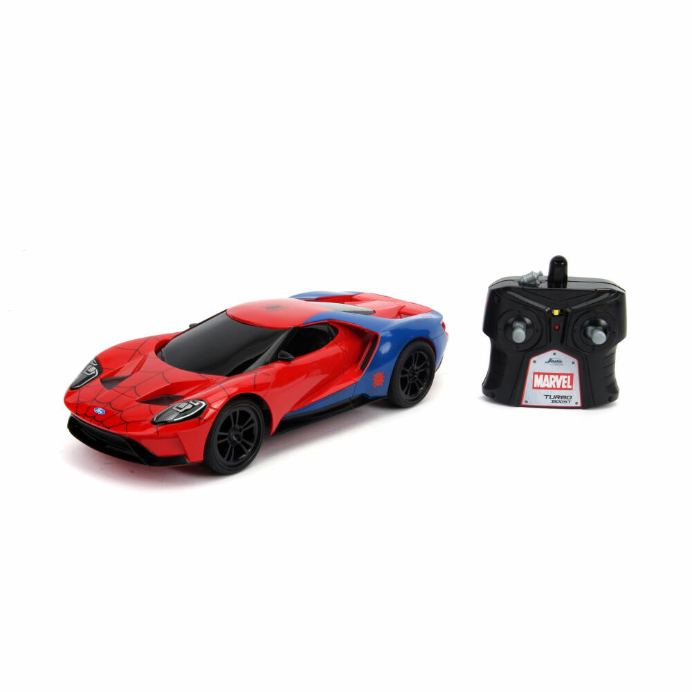 Jada Marvel Spider-Man RC 2017 Ford GT 1:16, Ferngesteuertes Auto, Modellauto, Spielzeug, 253226002