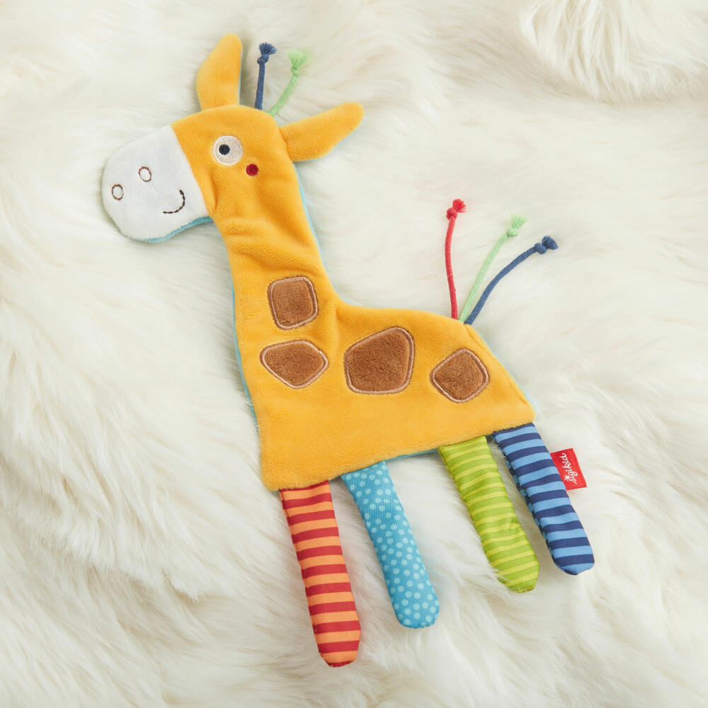 sigikid Knistertuch Giraffe, Schmusetuch, Spieltuch, Knistertuch, Babyspielzeug, Baby Spielzeug, 42455