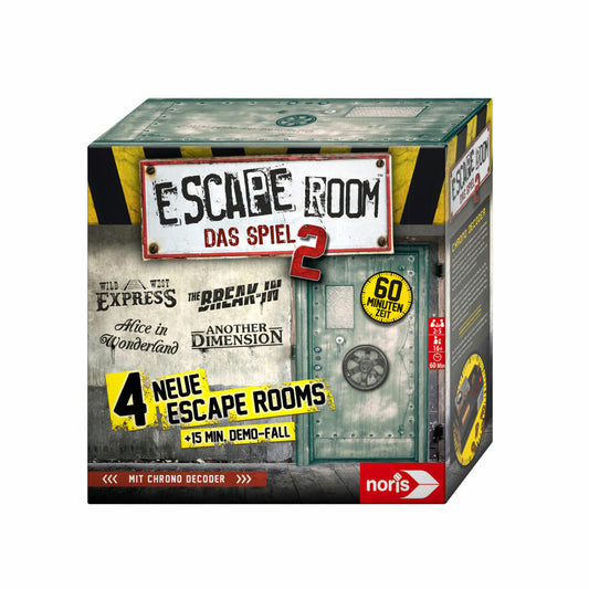 Noris Escape Room Das Spiel 2, Gesellschaftsspiel, Abenteuerspiel, Rätselspiel, ab 16 Jahren, 606101891