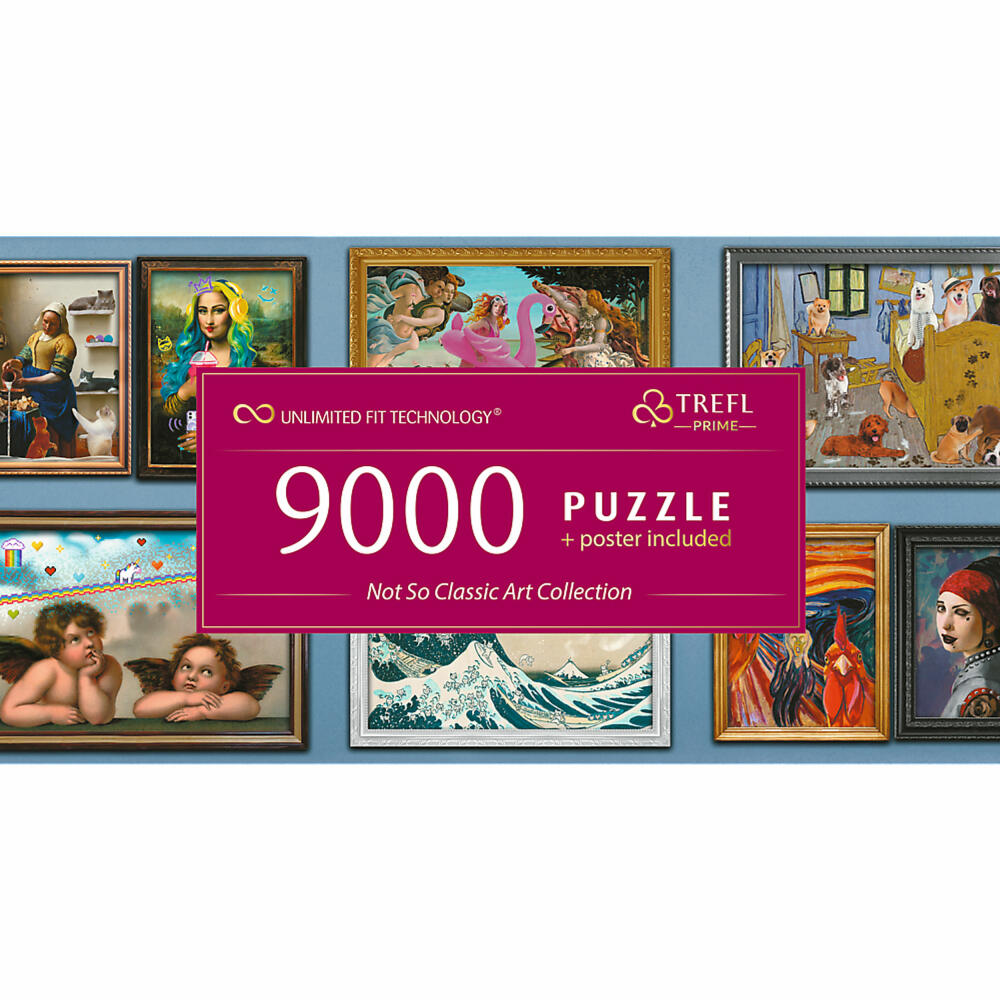 Trefl Puzzle UFT Not So Classic Art Collection, 9000 Teile, 198.5 x 92.8 cm, 81021