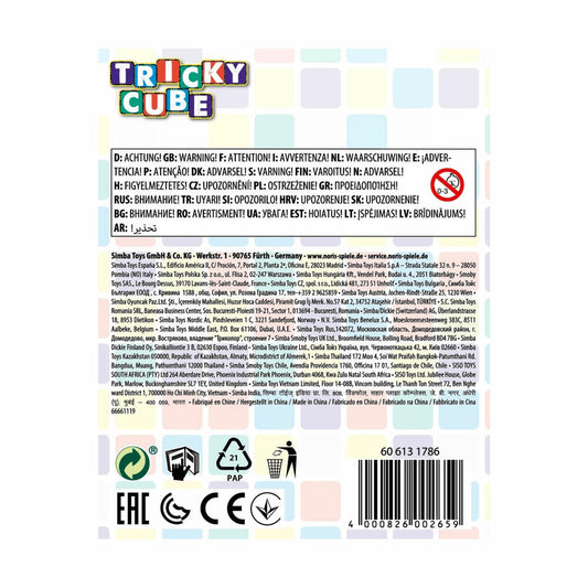 Noris Tricky Cube, Zauberwürfel, Magic Cube, Trickwürfel, Denkspiel, Knobelwürfel, ab 6 Jahren, 606131786