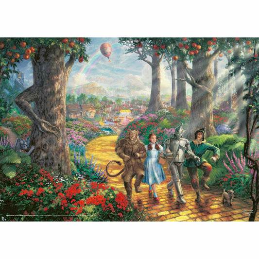 Schmidt Spiele Puzzle Der Zauberer von Oz Follow The Yellow Brick Road, Thomas Kinkade, Erwachsenenpuzzle, 1000 Teile, 58426