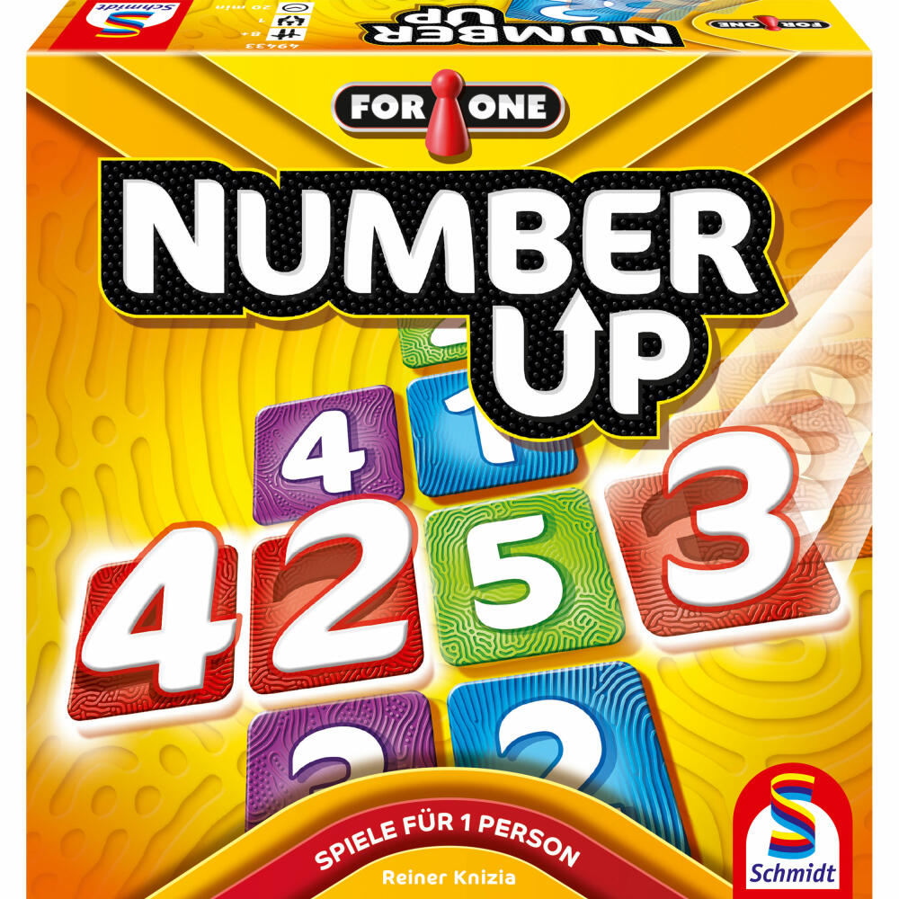 Schmidt Spiele For One Number UP, Legespiel, Ein-Personen-Spiel, ab 8 Jahren, 49433