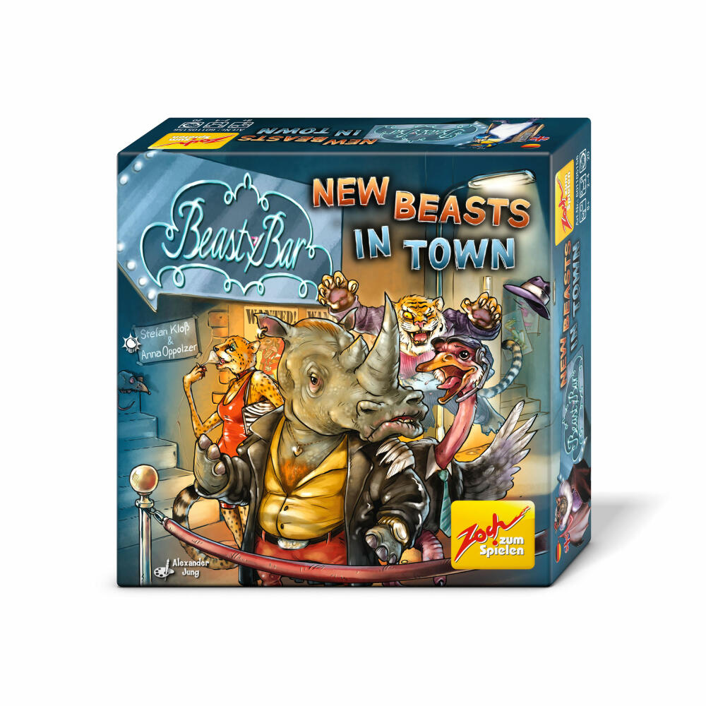 Zoch Beasty Bar New Beasts in Town, Kartenspiel, Strategiespiel, Taktik, Gesellschaftsspiel, Familienspiel, Karten Spiel, 601105156