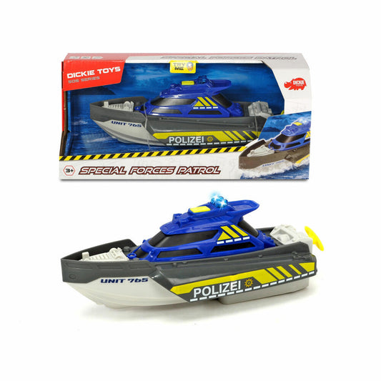 Dickie Toys Special Forces Patrol, Polizeiboot, Polizei Boot, Spielzeug, Wasserpolizei, 203714010