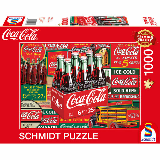 Schmidt Spiele Coca Cola - Klassiker, Puzzle, Erwachsenenpuzzle, 1000 Teile, 59914